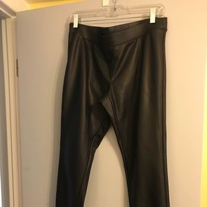 Faux leather express leggings